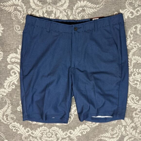 Pebble Beach Men's Chino Shorts Waist 34 Blue Dry Luxe Performance Casual - Picture 1 of 7